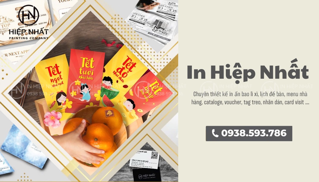 Dịch vụ in và thiết kế bao lì xì chuyên nghiệp tại In Hiệp nhất