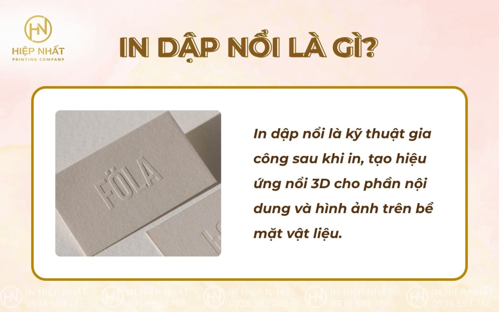 In dập nổi là gì? In dập nổi là gì?