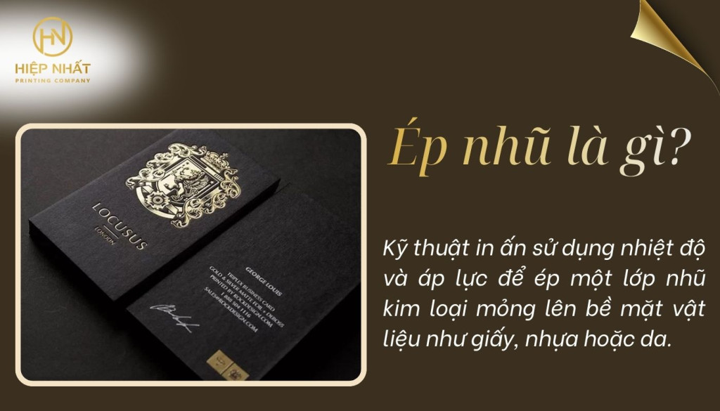 Khái niệm in ép nhũ là gì