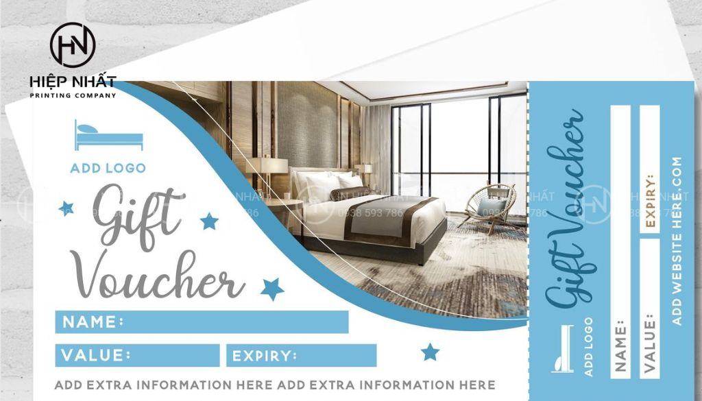 Thiết kế voucher khách sạn giúp thương hiệu ghi điểm ngay từ ánh nhìn đầu tiên