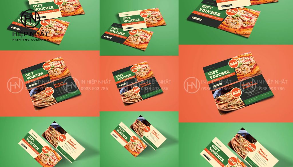 Phiếu ăn nhỏ gọn giúp khách hàng dễ mang theo và sử dụng