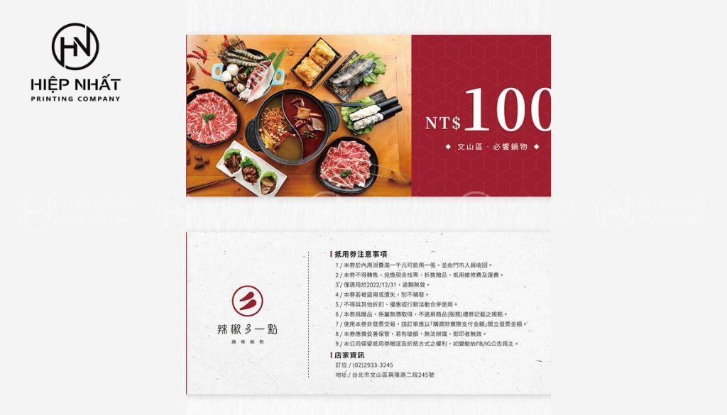 Hình ảnh voucher bố cục ngang, thể hiện rõ thông tin ưu đãi