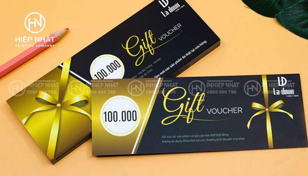 Font chữ gift voucher cần phù hợp với chủ đề khuyến mãi và đặc trưng ngành nghề
