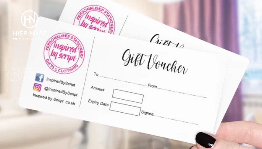 Font Script tạo cảm giác mềm mại, tinh tế và giàu cảm xúc cho voucher