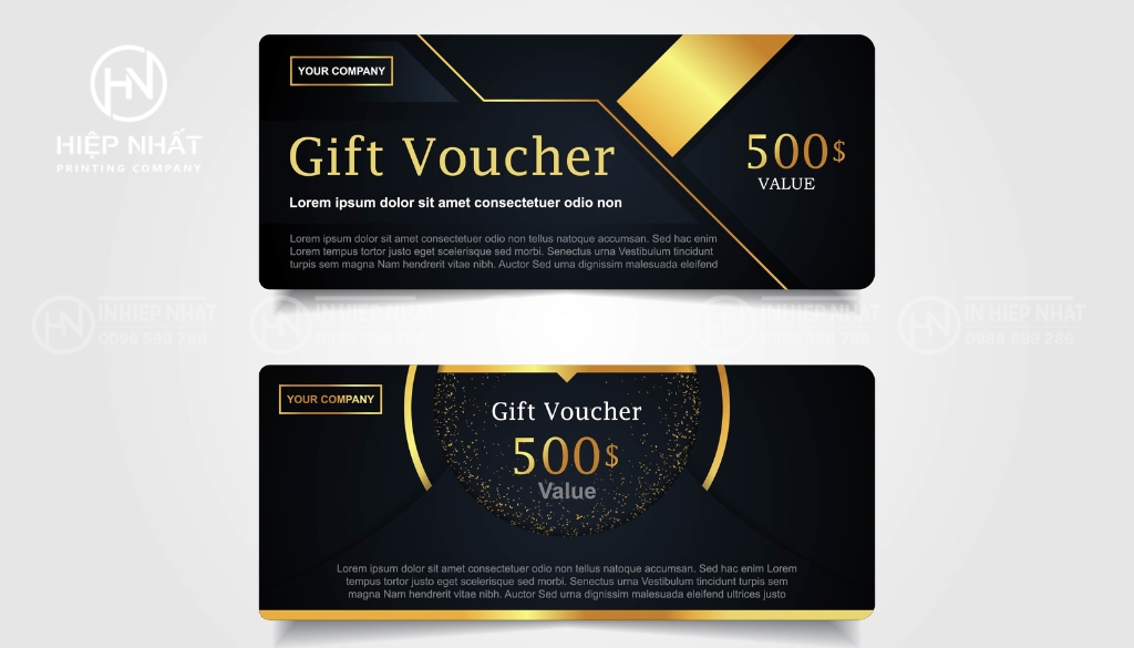 Font Serif mang đến vẻ tin cậy và phong cách cổ điển cho thiết kế voucher