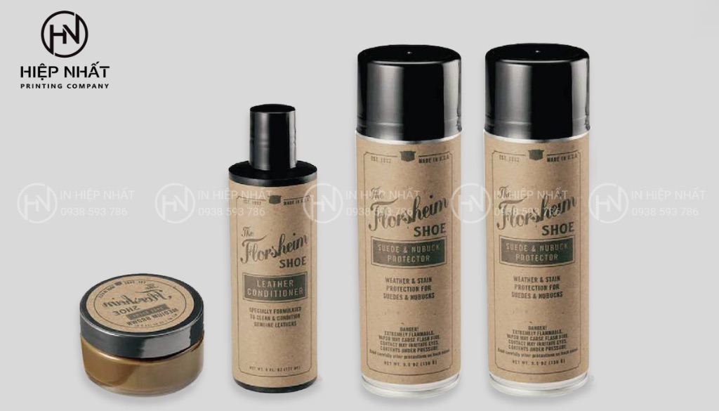 Tem decal giấy sắc nét, màu rõ ràng, phù hợp sản phẩm trưng bày khô ráo.