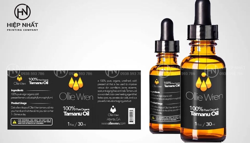 Thiết kế tem nhãn mỹ phẩm đen - vàng sang trọng, tinh khiết, cao cấp