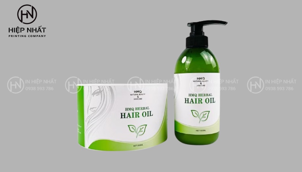 Thiết kế tem nhãn trắng - xanh tinh tế, nổi bật và truyền tải tinh thần thiên nhiên