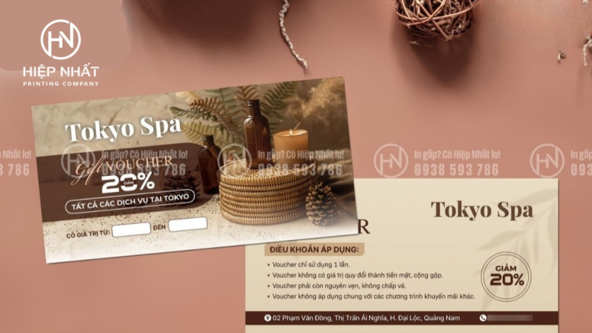 mẫu voucher giảm giá Spa