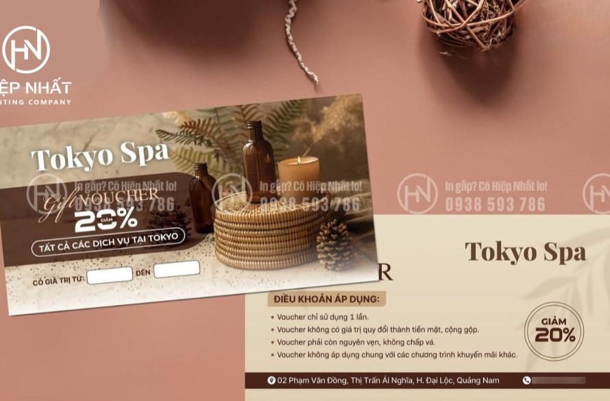 mẫu voucher giảm giá Spa