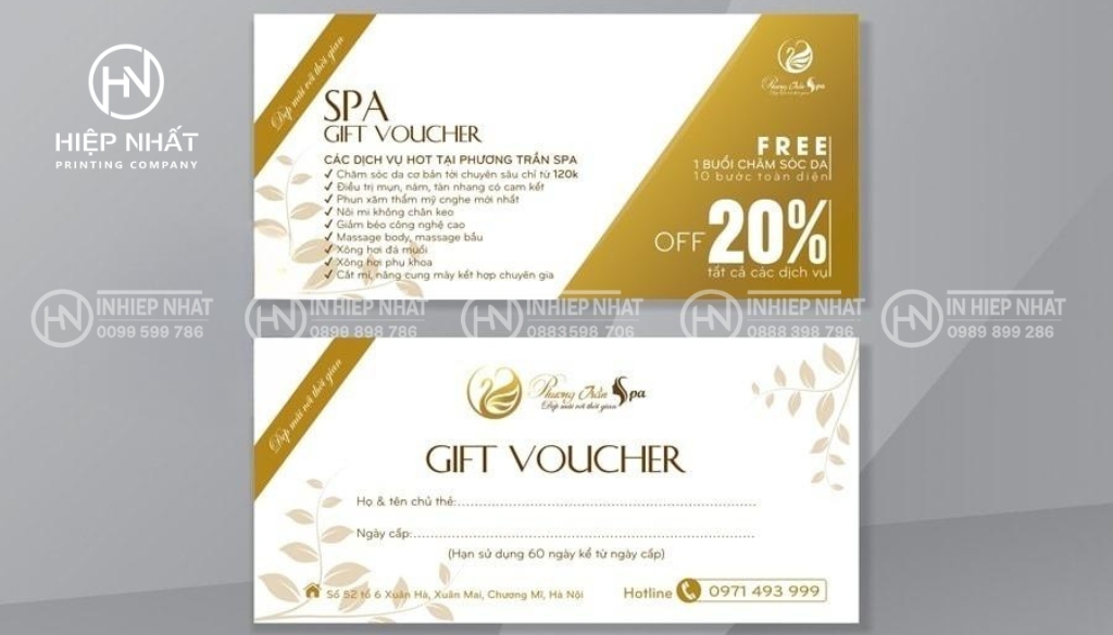 Thiết kế voucher Spa chuyên nghiệp giúp tăng uy tín và thu hút khách hàng