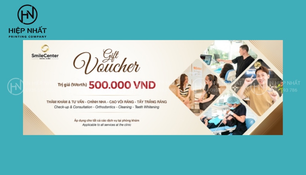 Voucher quà tặng 500.000đ khi sử dụng dịch vụ tại nha khoa