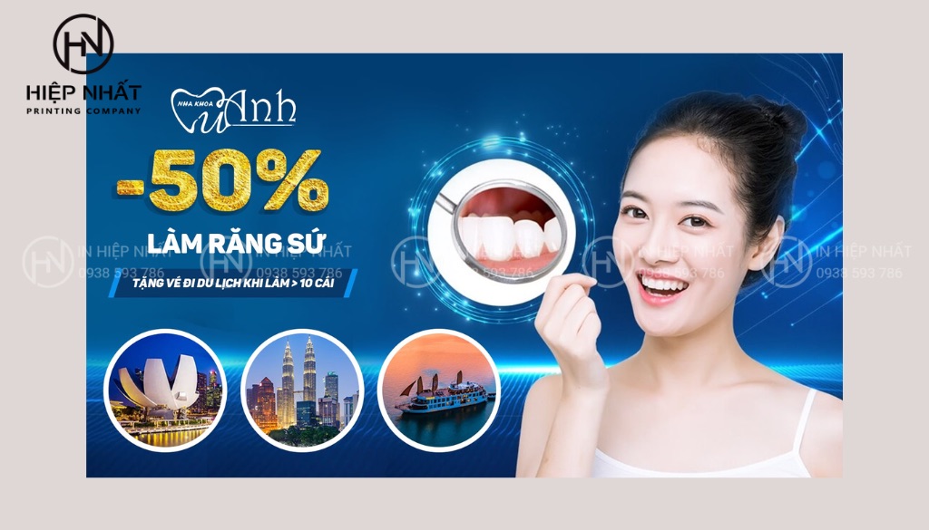 Voucher làm răng sứ giảm đến 50% kèm tặng vé du lịch