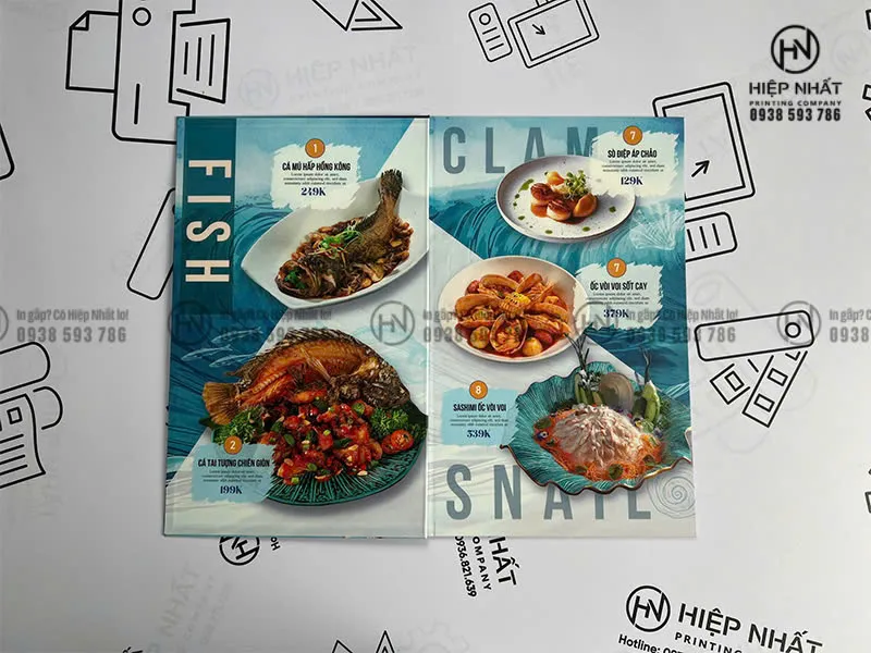 Hình ảnh menu nhà hàng phải là hình ảnh thật của quán