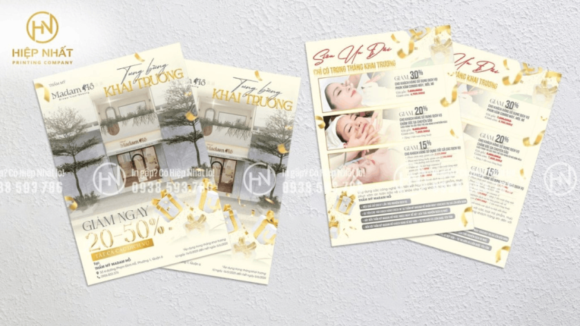 Mẫu tờ rơi dành cho thẩm mỹ viện - spa chuyên nghiệp