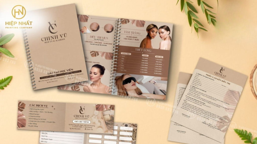 Menu chất liệu giấy mỹ thuật rẻ đẹp