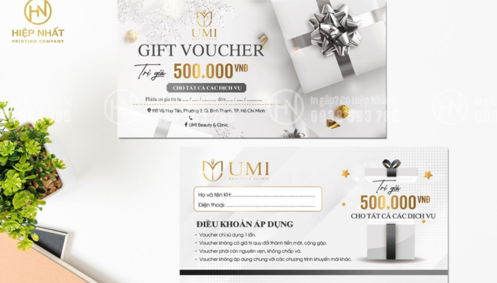 Các mẫu giấy in voucher cao cấp