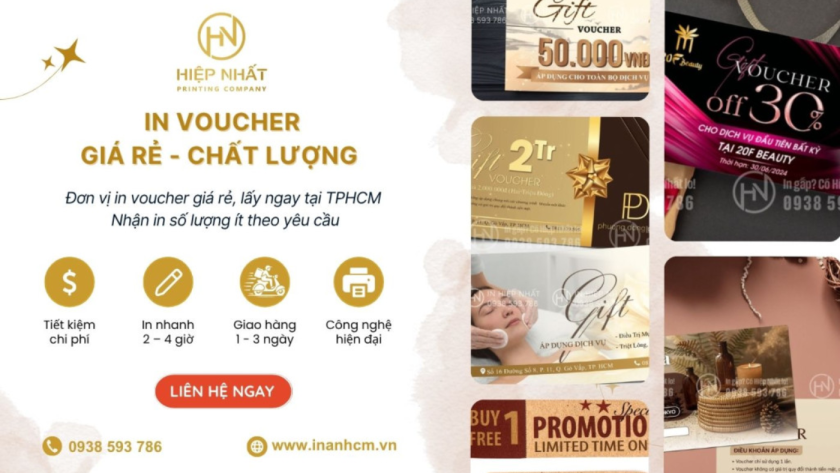 Xưởng in voucher chuyên nghiệp tại In Hiệp Nhất