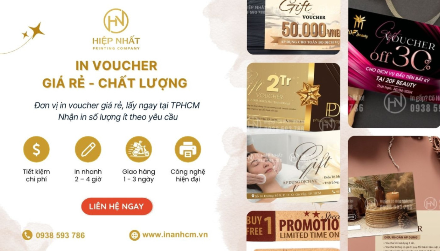 Xưởng in voucher chuyên nghiệp tại In Hiệp Nhất