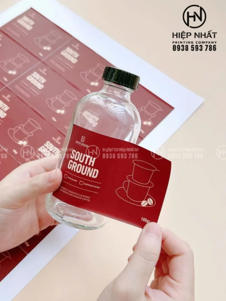In tem nhãn theo yêu cầu với nhiều chất liệu decal khác nhau