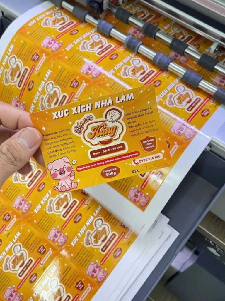 Các mẫu tem nhãn mỹ phẩm, thực phẩm và đồ uống do In Hiệp Nhất sản xuất