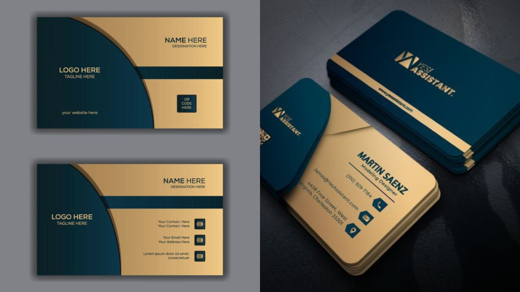 So sánh card visit một mặt và hai mặt