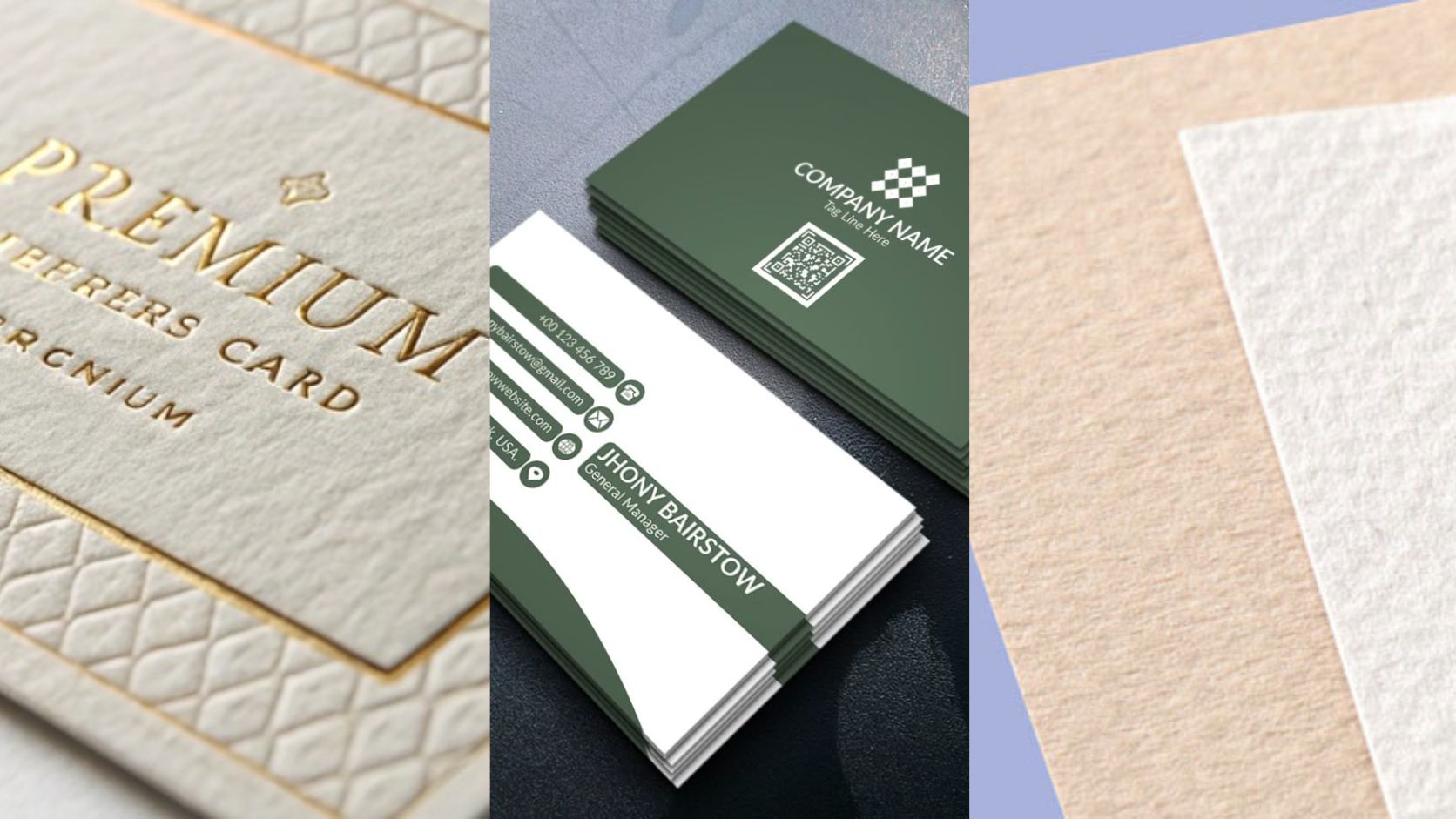 Giấy in card visit đẹp với nhiều chất liệu khác nhau