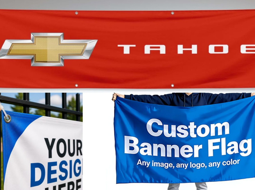 In banner vải theo yêu cầu cho sự kiện và showroom