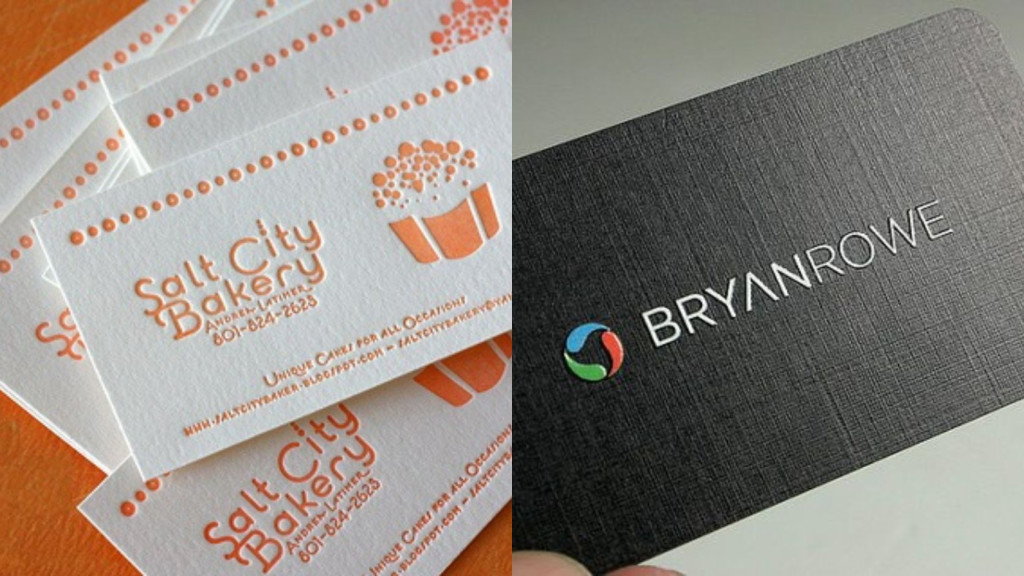 In card visit giấy mỹ thuật với bề mặt đặc biệt