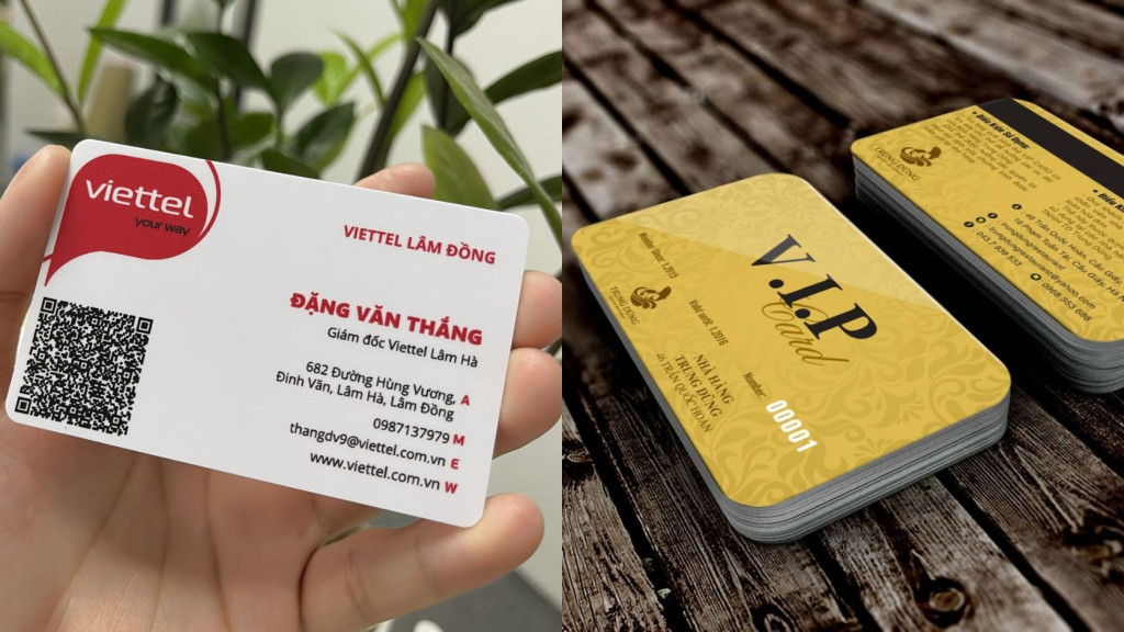 In card visit nhựa bền và hiện đại