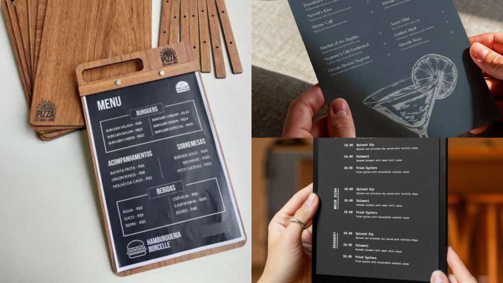 Thành phẩm menu mực trắng cao cấp trước khi bàn giao