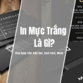 In Mực Trắng Là Gì? Ứng Dụng Trên Giấy Đen, Card Visit, Menu