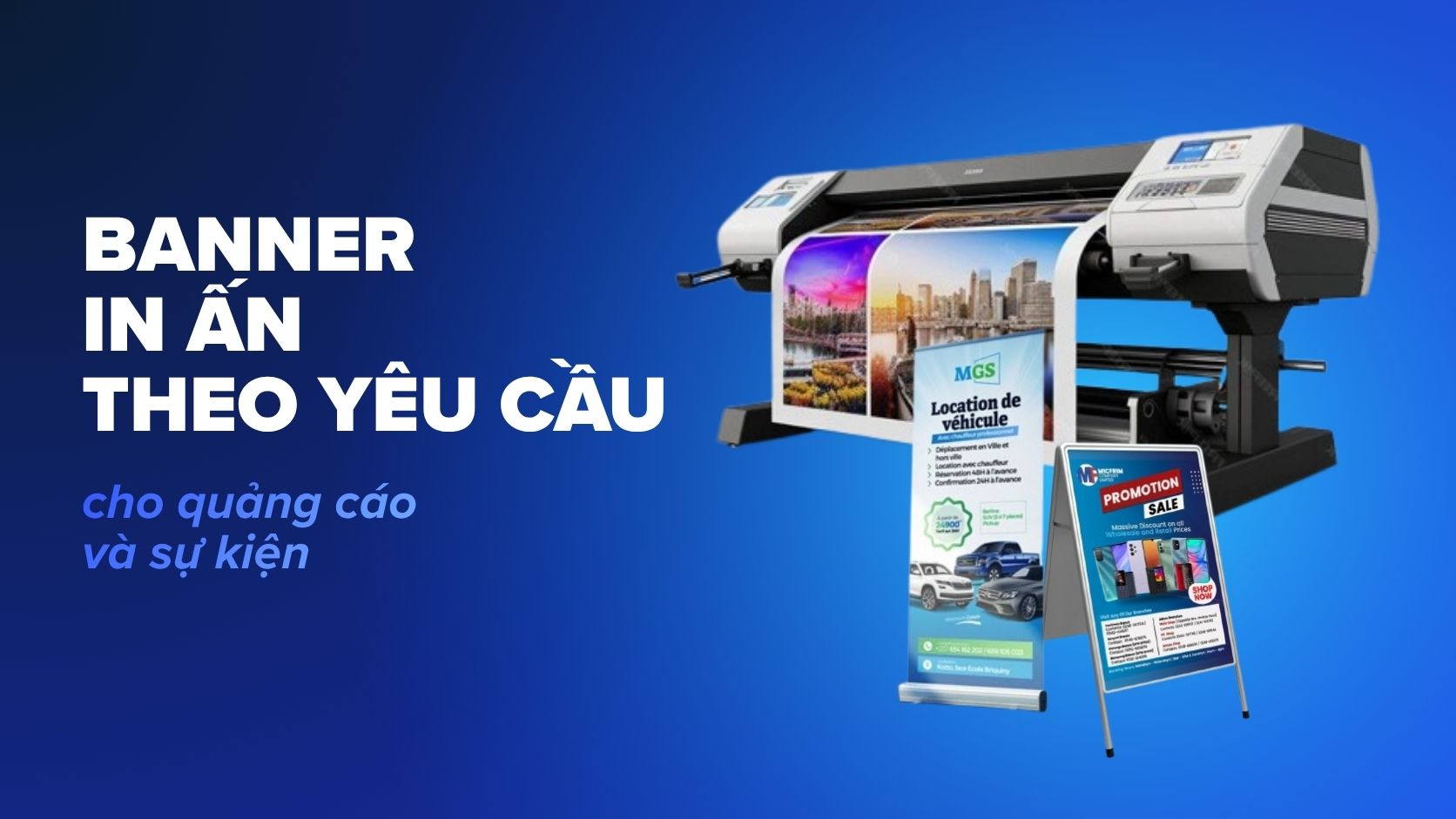 Banner in ấn theo yêu cầu cho quảng cáo và sự kiện