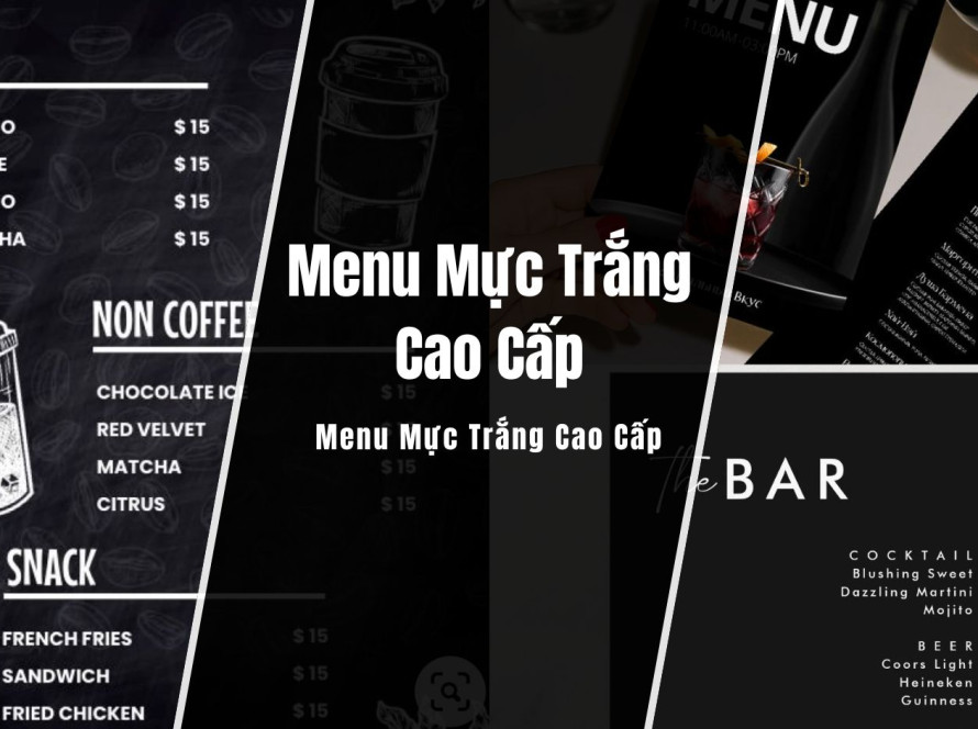 Menu Mực Trắng Cao Cấp
