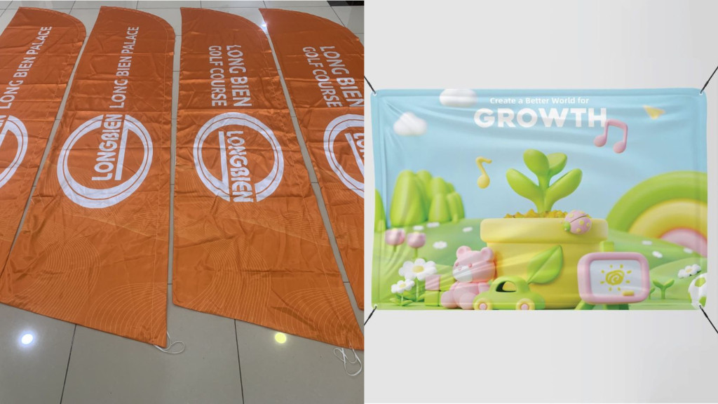 Thành phẩm in banner vải tại In Hiệp Nhất